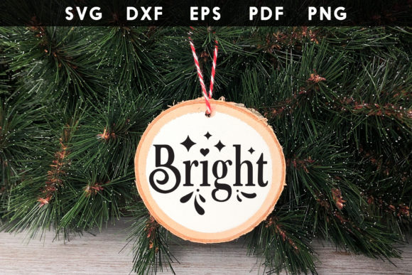 Bright SVG Christmas Ornament SVG: Graphics & Crafts for Branding