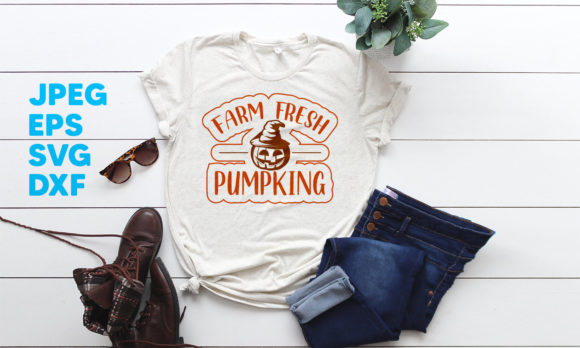 Halloween Pumpkings Cut File SVG T-shirt: Graphics for Crafts & Content