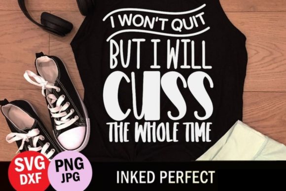 Motivational Funny Workout Quote Graphics for Crafts