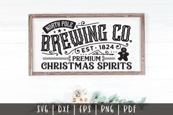 North Pole Brewing Co SVG: Christmas Graphics for Crafts