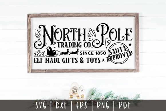 North Pole Trading Co Christmas SVG
