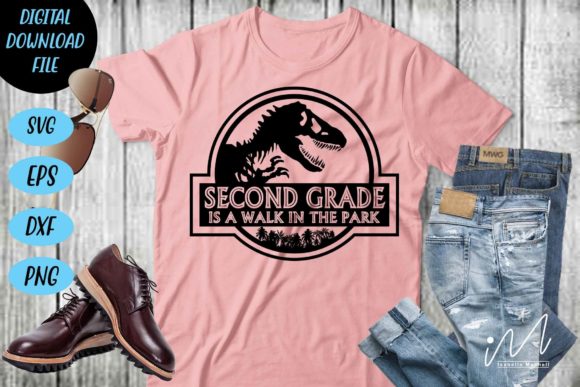 Second Grade is a Walk in the Park SVG Graphics for Crafts